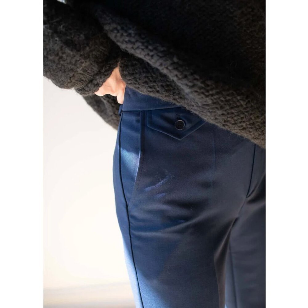 Caron Callahan trousers CARISI PANT MARINE wool - Picture 3 of 3